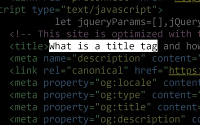 What is a title tag?