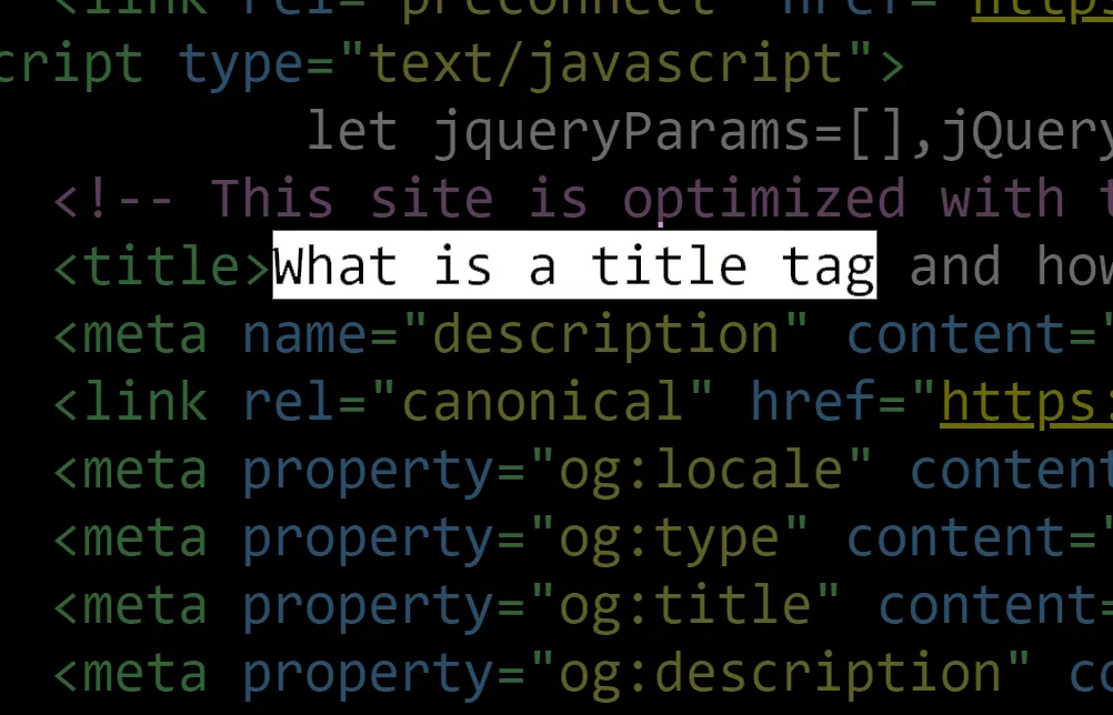 What is a Title Tag?