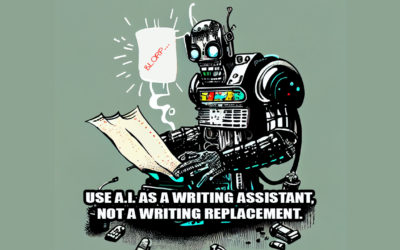 Use A.I. as a writing assistant, not a writing replacement.