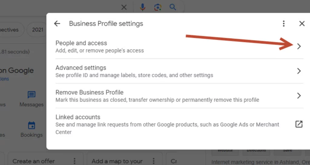 Delegating Access in Google Business Profile (3)
